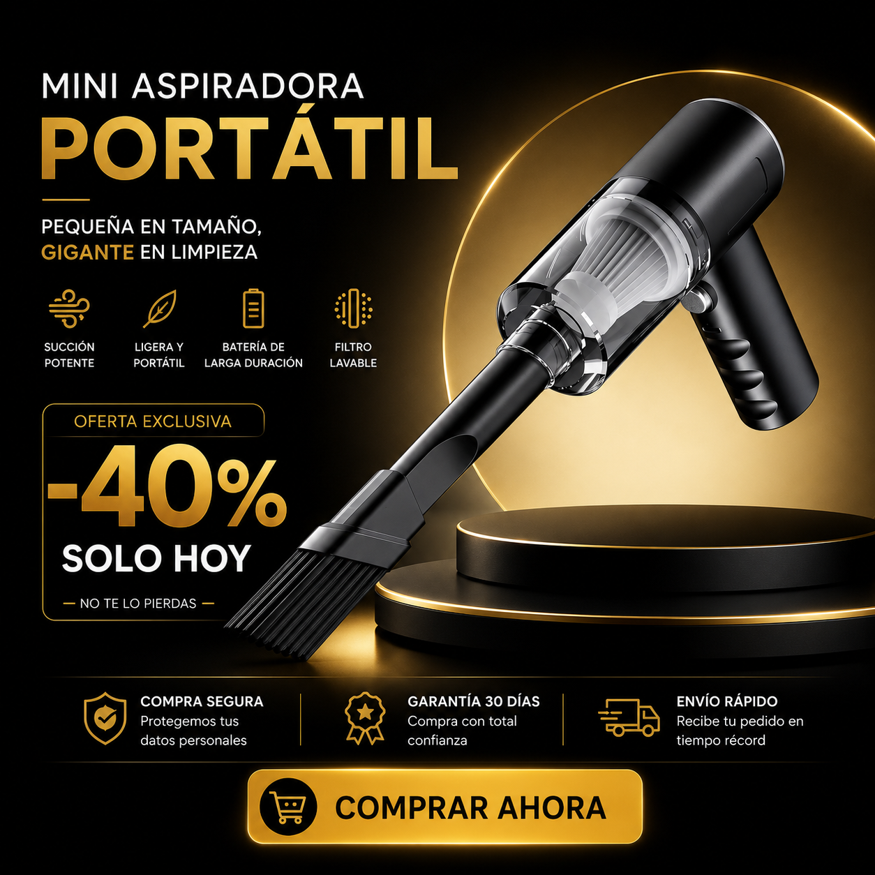 Mini Aspiradora Portátil