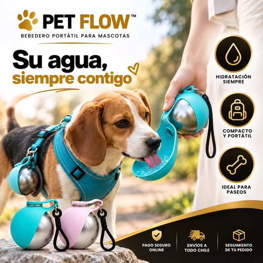 PetFlow™ Bebedero Portátil para Mascotas