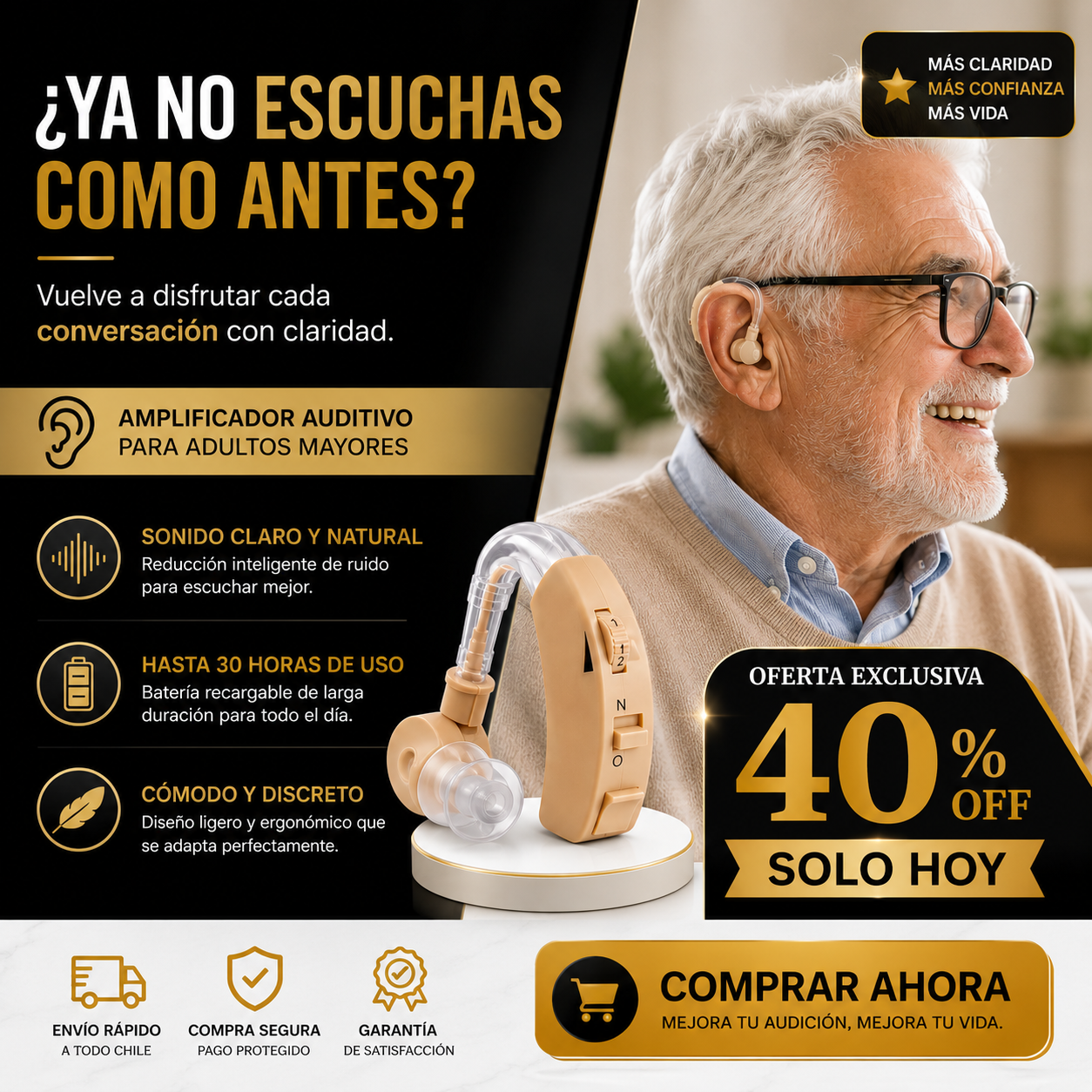 Audífono Amplificador para Adulto