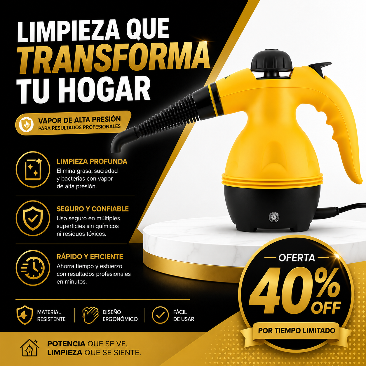 Mopa Limpiadora a Vapor
