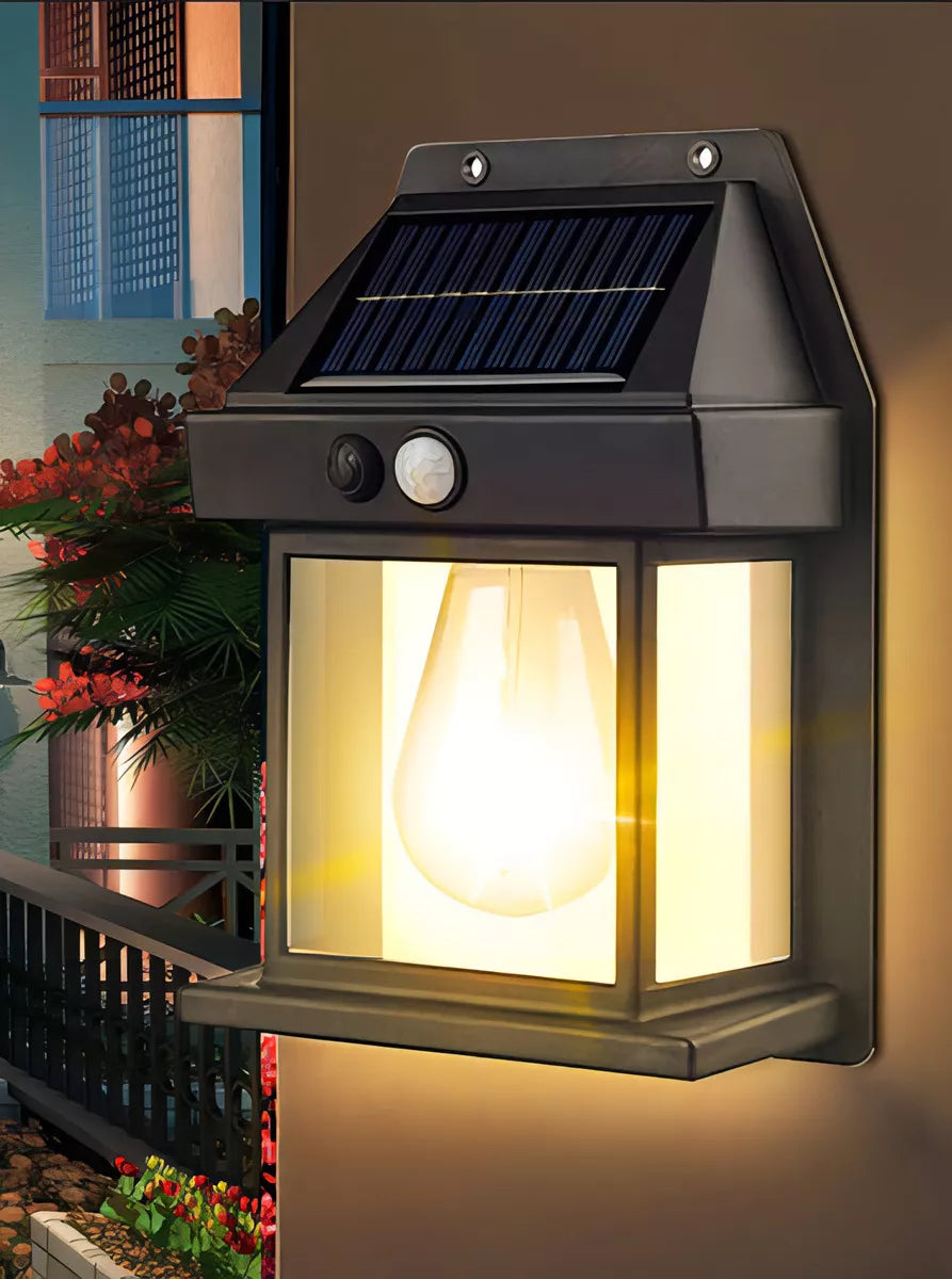 Farol Solar Exterior + Sensor de Movimiento