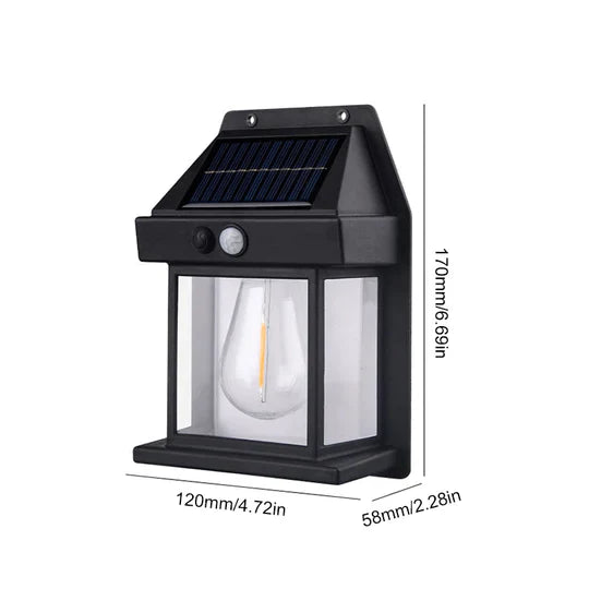 Farol Solar Exterior + Sensor de Movimiento