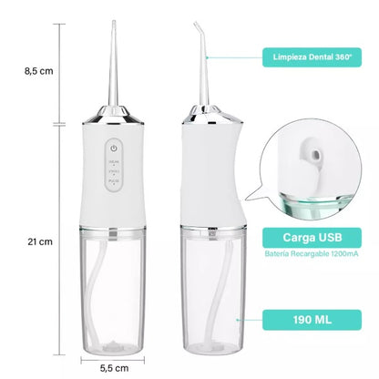 Irrigador Bucal Eléctrico Limpiador de Dientes