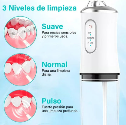 Irrigador Bucal Eléctrico Limpiador de Dientes
