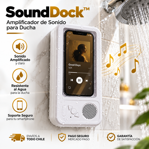 SoundDock™ | Amplificador de Sonido para Smartphone | Ducha