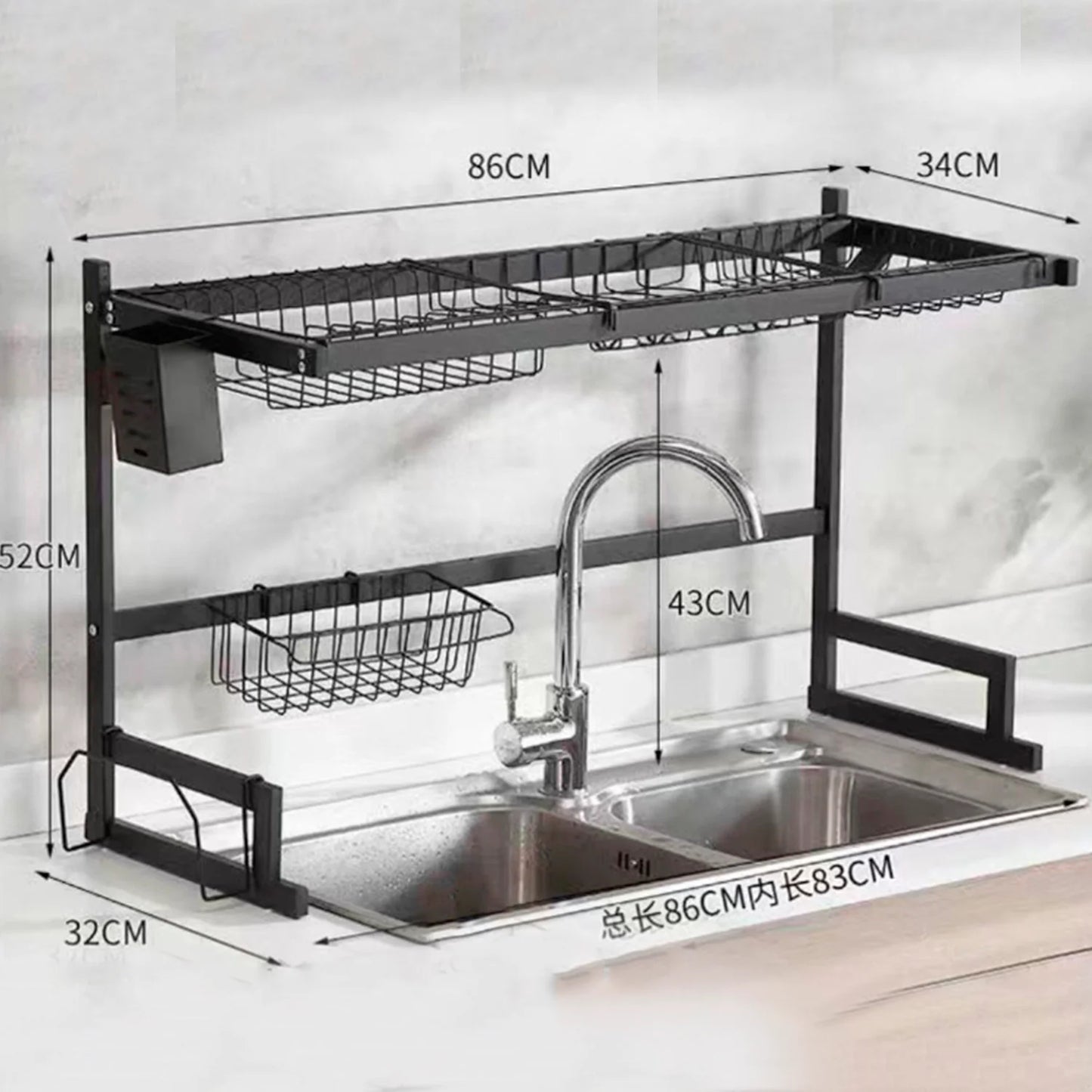 Rack Escurridor Lavaplatos de 85 cm